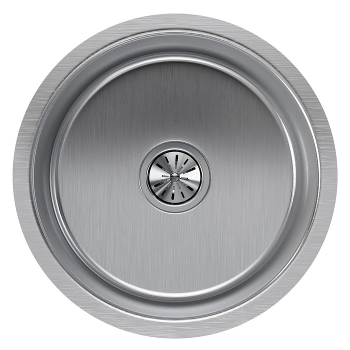 Elkay ELUH16FB Lustertone Stainless Steel 18-3/8" x 18-3/8" x 8", 1-Bowl Undermount Kitchen Sink