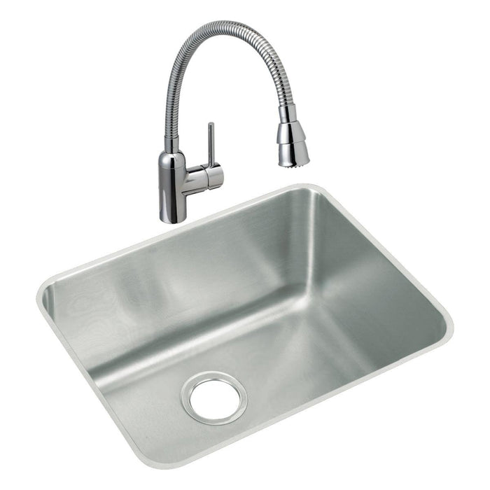 Elkay ELUH211512 Lustertone Stainless Steel 23-1/2" x 18-1/4" x 12", 1-Bowl Undermount Kitchen Sink