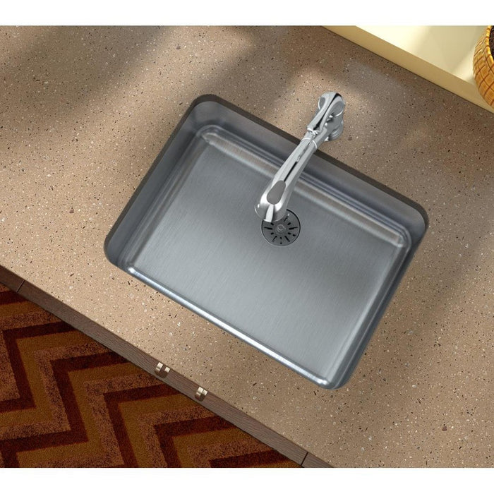 Elkay ELUH2115PD Lustertone 23-1/2 x 18-1/4 x 7-1/2" Undermount Kitchen Sink, Perfect Drain
