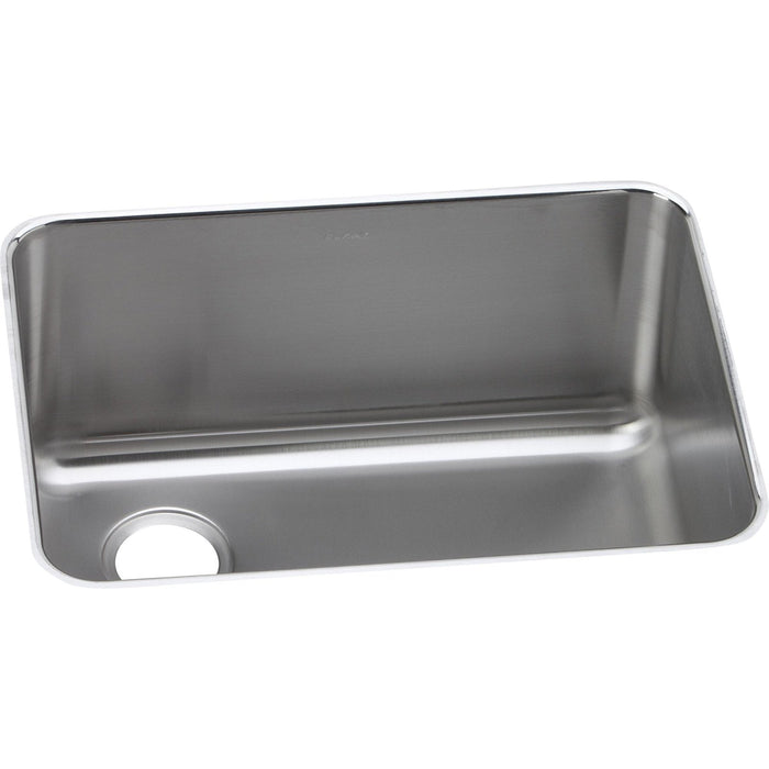 Elkay ELUH231710L Lustertone Stainless Steel 25-1/2" x 19-1/4" x 10", 1-Bowl Undermount Kitchen Sink