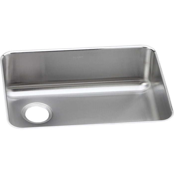 Elkay ELUH2317L Lustertone Stainless Steel 25-1/2" x 19-1/4" x 8", 1-Bowl Undermount Kitchen Sink