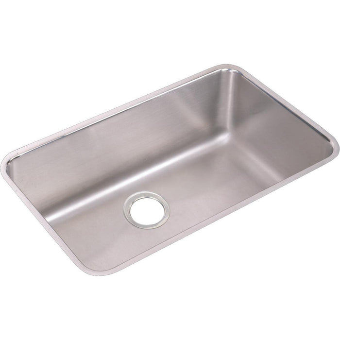 Elkay ELUH281610DBG Lustertone Stainless Steel 30-1/2" x 18-1/2" x 10", 1-Bowl Undermount Kitchen Sink Kit