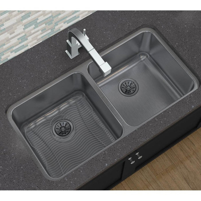 Elkay ELUH361710 Lustertone Stainless Steel 35-3/4" x 18-1/2" x 10", 2-Bowl Undermount Kitchen Sink