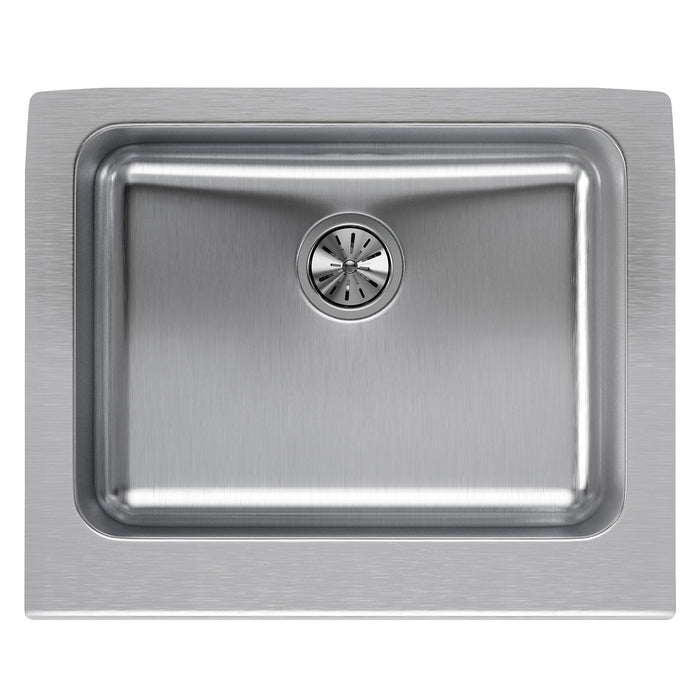 Elkay ELUHF2520 Lustertone Stainless Steel 25" x 20-1/2" x 7-7/8", 1-Bowl Farmhouse Kitchen Sink