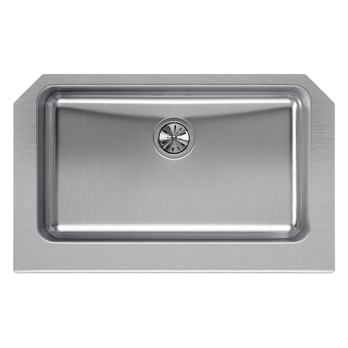 Elkay ELUHFS2816 Lustertone Stainless Steel 33" x 20-1/2" x 8", Single Bowl Farmhouse Kitchen Sink