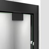 DreamLine SHDR-1660760-09 Encore 56-60"W x 76"H Semi-Frameless Bypass Shower Door in Satin Black