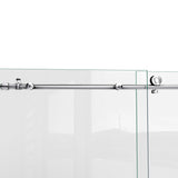 DreamLine SHDR-61606210-08 Enigma-X 55-59"W x 62"H Fully Frameless Sliding Tub Door in Polished Stainless Steel - Bath4All