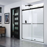 Dreamline SHDR-6360760-09 Essence 56-60"W x 76"H Frameless Bypass Shower Door in Satin Black