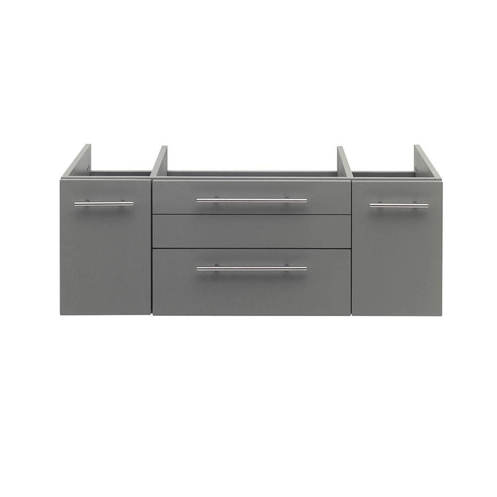Fresca FCB6142GR-UNS Lucera 42" Gray Wall Hung Undermount Sink Modern Bathroom Cabinet
