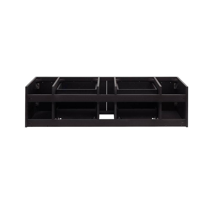 Fresca FCB6160ES-VSL Lucera 60" Espresso Wall Hung Single Vessel Sink Modern Bathroom Cabinet