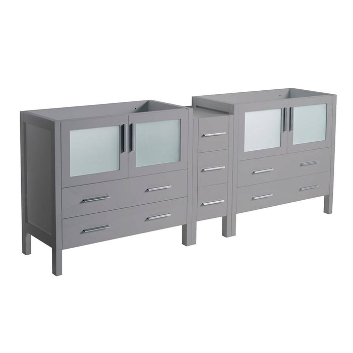 Fresca FCB62-361236GR Torino 84" Grey Modern Bathroom Cabinet
