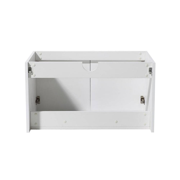 Fresca FCB8089WH Vista 30" White Wall Hung Modern Bathroom Cabinet