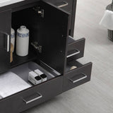 Fresca FCB9436DGO-R-I Imperia 36" Dark Gray Oak Free Standing Modern Bathroom Cabinet with Integrated Sink - Right Version