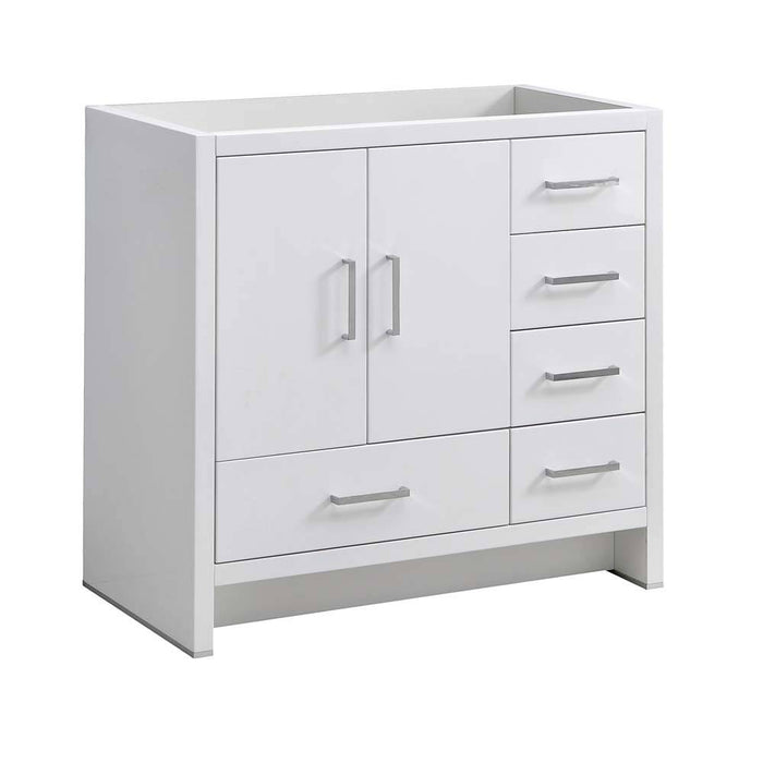 Fresca FCB9436WH-R Imperia 36" Glossy White Free Standing Modern Bathroom Cabinet - Right Version