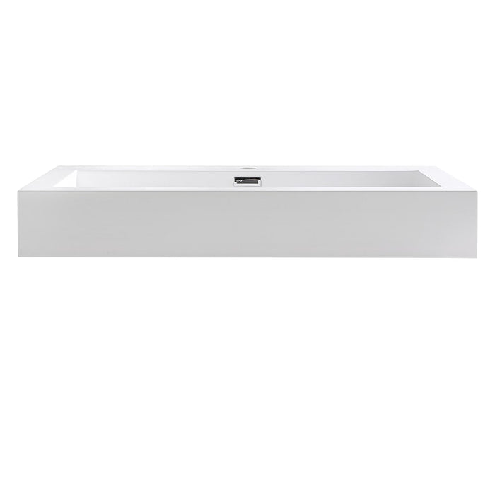 Fresca FVS8030WH Livello 30" White Integrated Sink with Countertop