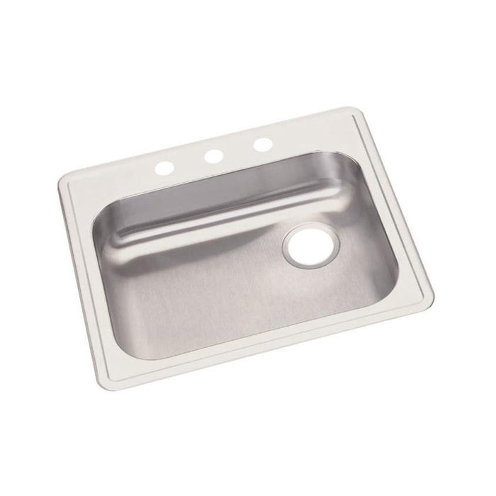 Elkay GE12522R1 Dayton Stainless Steel 25" x 22" x 5-3/8", Single Bowl Top Mount Kitchen Sink