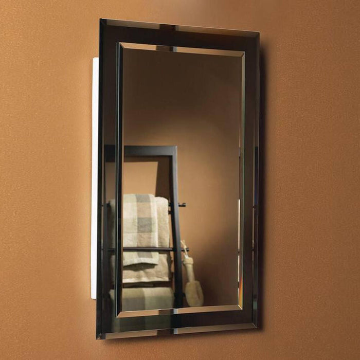 Jensen 1450BC 16 x 26" Recess Mount Metal Medicine Cabinet with Mirror and 2 Shelves