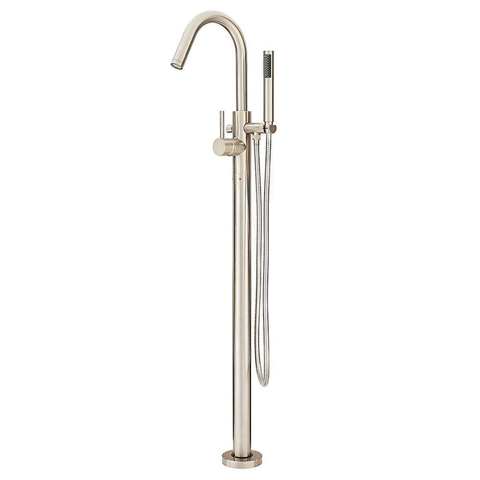 Pfister LG6-1MFK Modern Freestanding Roman Tub Trim, Handshower in Brushed Nickel