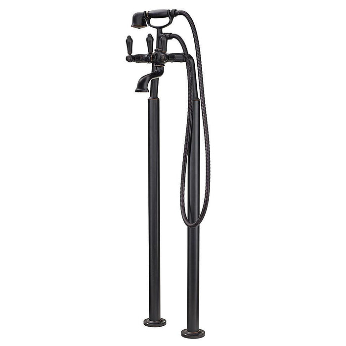 Pfister LG6-1TFY Freestanding Roman Tub Trim Kit with Handshower in Tuscan Bronze