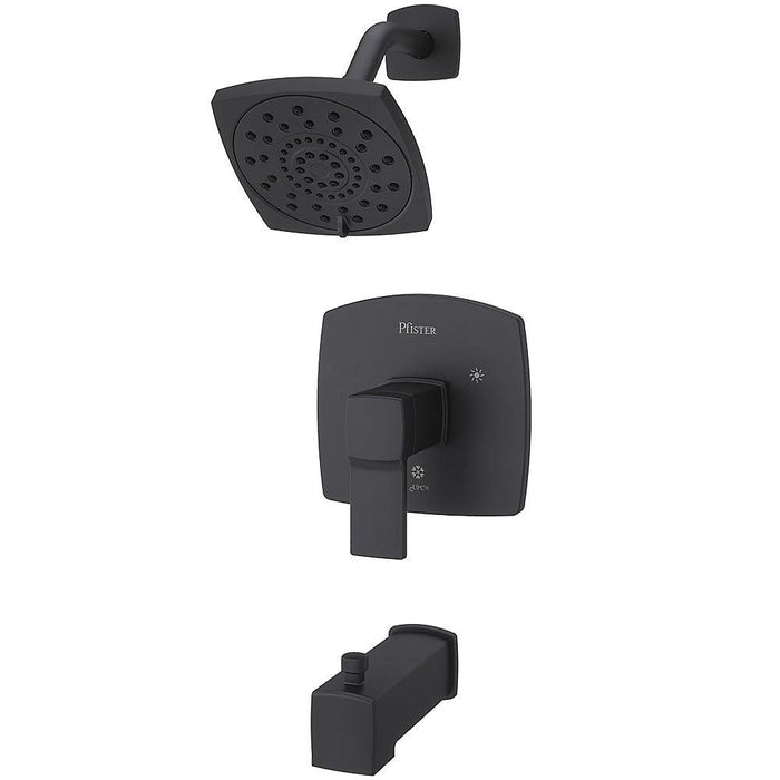 Pfister LG89-8DAB Deckard Tub and Shower Trim in Matte Black