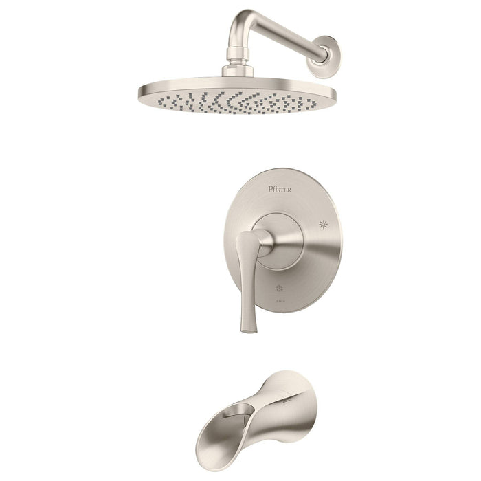 Pfister LG89-8RHK Rhen 1-Handle Tub and Shower Trim in Brushed Nickel