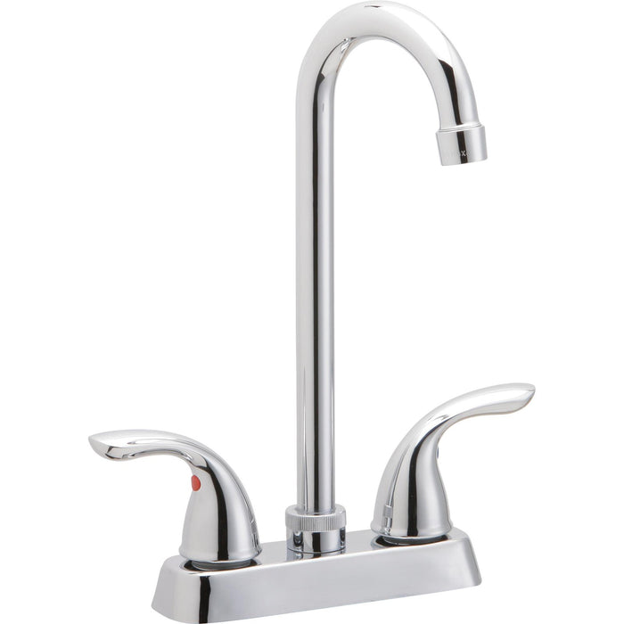 Elkay LK2477CR Everyday Bar Deck Mount Faucet and Lever Handles Chrome