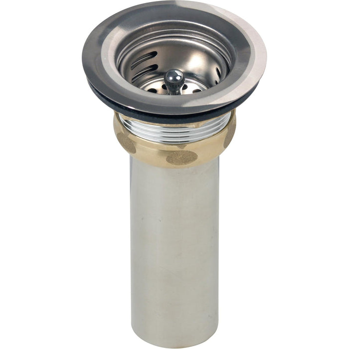 Elkay LK58 3-1/2" Drain Fitting Type 304 Body, Strainer Basket and Rubber Seal