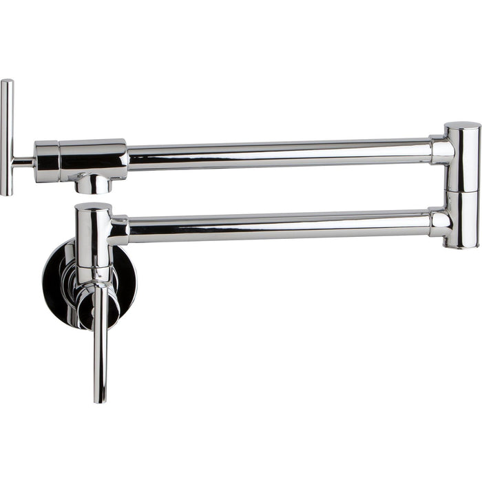 Elkay LKAV4091LS Avado Wall Mount Pot Filler Kitchen Faucet, Lever Handles Lustrous Steel