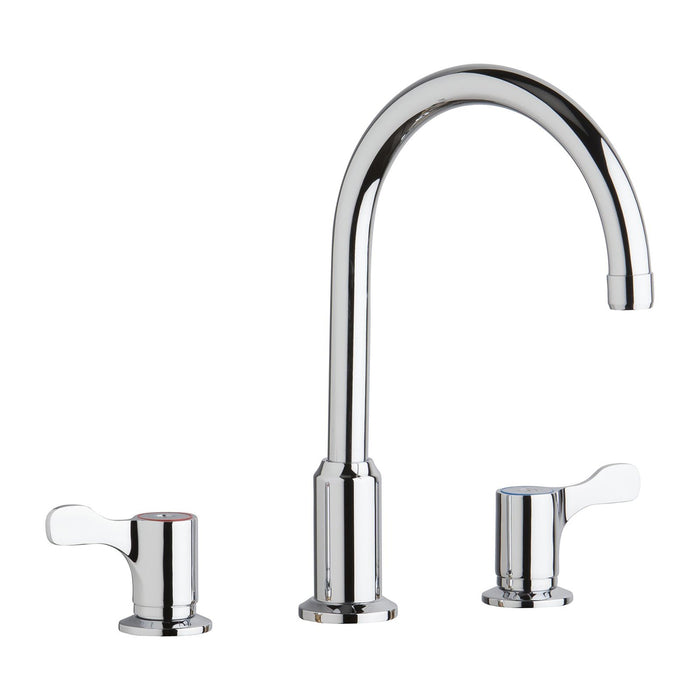 Elkay LKD2439C 8" Centerset Concealed Deck Mount Faucet, Arc Spout in Chrome