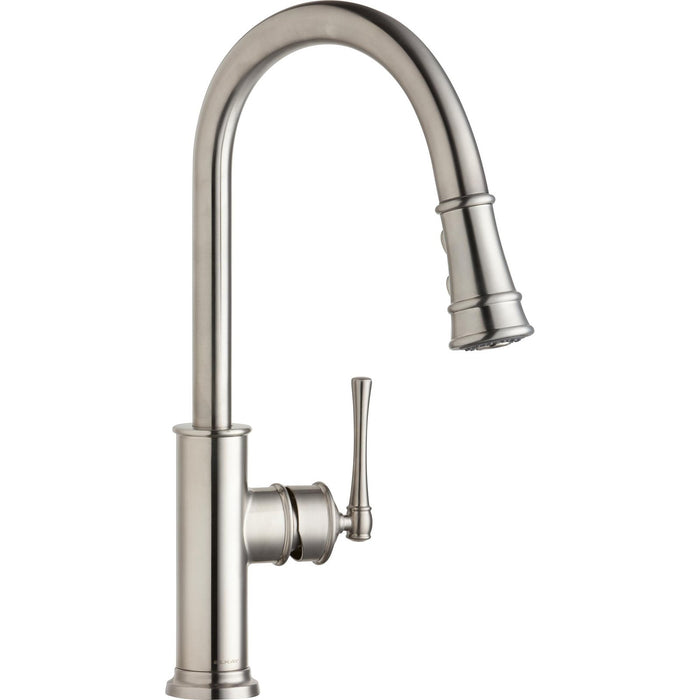 Elkay LKEC2031LS Explore Kitchen Faucet, Pull-down Spray and Forward Only, Lustrous Steel