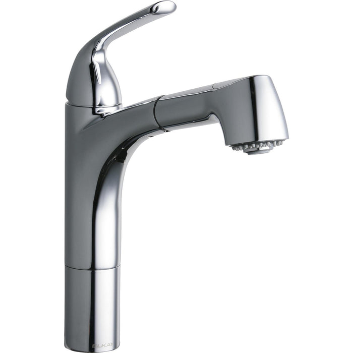 Elkay LKGT1041CR Gourmet Kitchen Faucet Pull-out Spray, Hi and Mid-rise Base Options Chrome