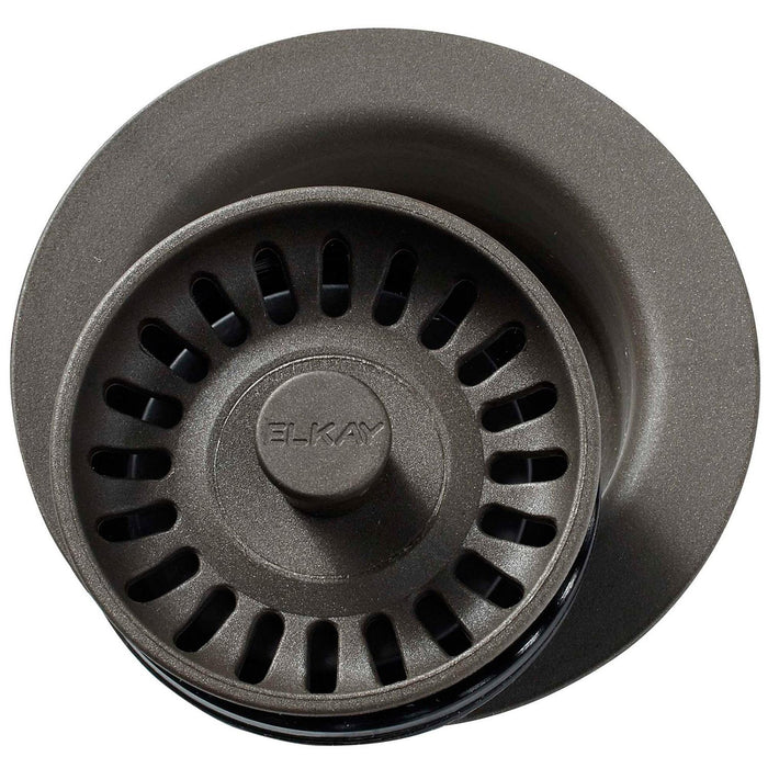 Elkay LKQD35CN Polymer Disposer Flange, Removable Strainer and Rubber Stopper Chestnut