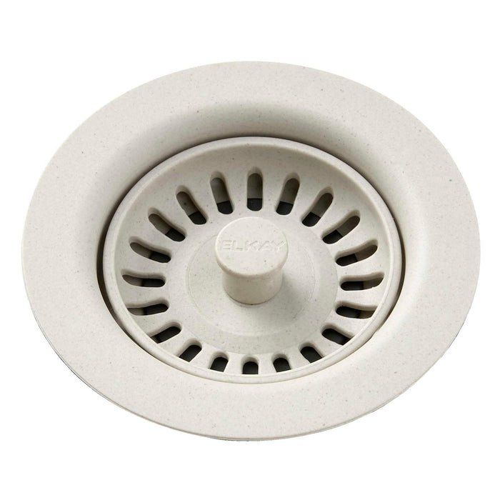 Elkay LKQS35BQ Polymer Drain Fitting, Removable Basket Strainer and Rubber Stopper Bisque