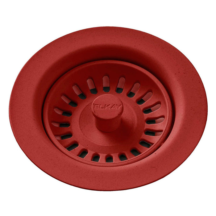 Elkay LKQS35MA Polymer Drain Fitting, Removable Strainer and Rubber Stopper Maraschino
