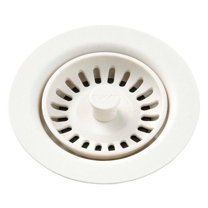 Elkay LKQS35PA Polymer Drain Fitting, Removable Strainer and Rubber Stopper Parchment
