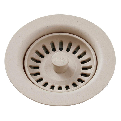Elkay LKQS35PT Polymer Drain Fitting, Removable Basket Strainer and Rubber Stopper, Putty