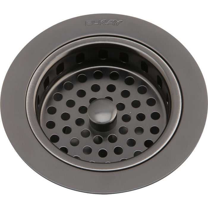 Elkay LKS35AS 3-1/2" Drain Fitting Antique Finish Body and Basket with Rubber Stopper