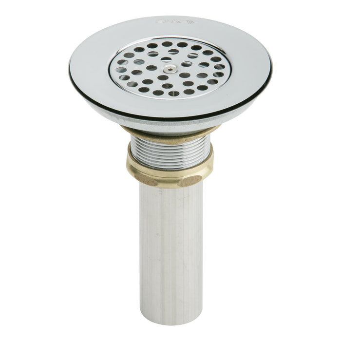 Elkay LKVR18B 3-1/2" Drain Type 304 Stainless Steel Body, Vandal Resistant Grid Strainer