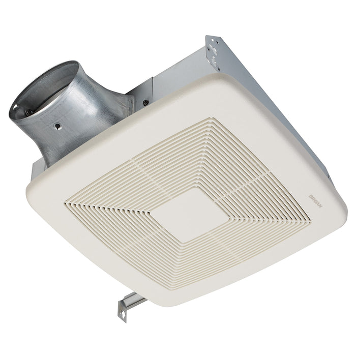 Broan NuTone LP50100DC Lo-Profile 50/80/100 Selectable CFM Bathroom Exhaust Vent Fan