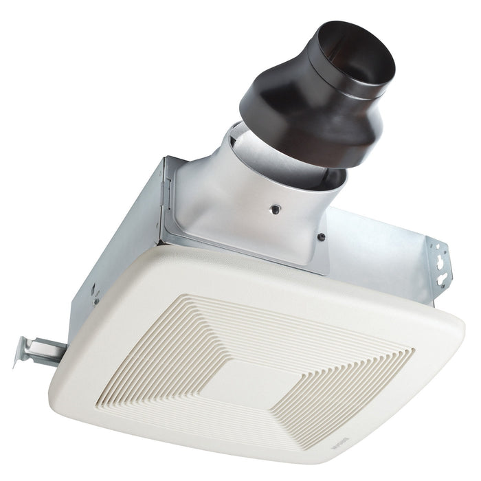 Broan NuTone LP80 LoProfile 80 CFM Ceiling/Wall Exhaust Fan for Bathroom or Garage with 4" Oval Duct or 3" Round Duct