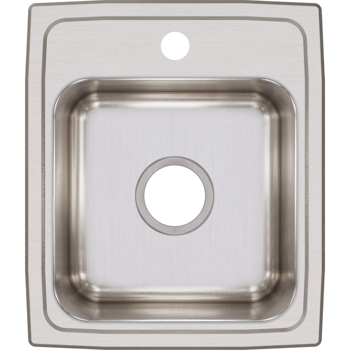 Elkay LR15171 Lustertone Stainless Steel Single Bowl Top Mount Bar Sink