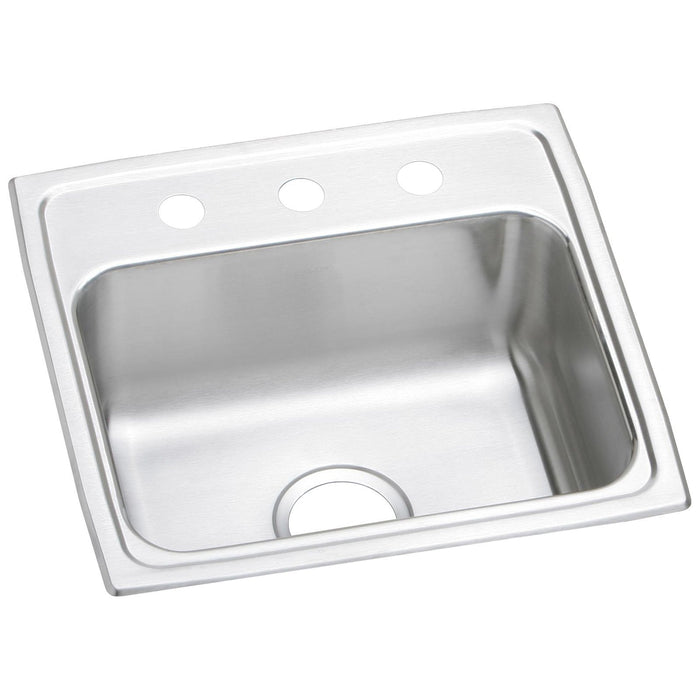 Elkay LR19192 Lustertone Stainless Steel 19-1/2" x 19" x 7-1/2", 1-Bowl Top Mount Kitchen Sink