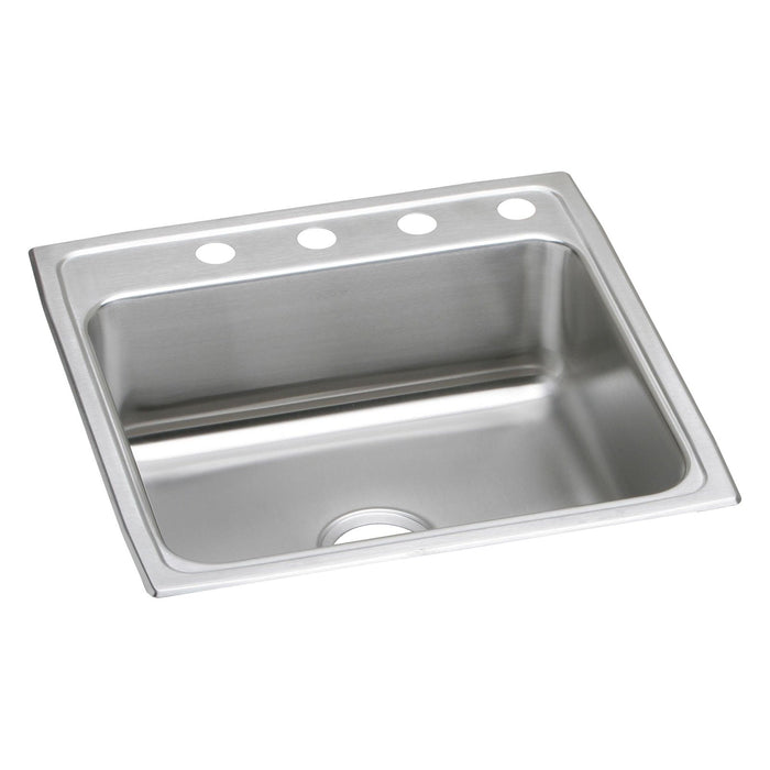 Elkay LR22223 Lustertone Stainless Steel 22" x 22" x 7-5/8", Single Bowl Top Mount Kitchen Sink