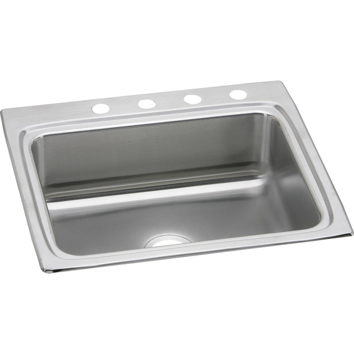 Elkay LR25221 Lustertone Stainless Steel 25" x 22" x 8-1/8", Single Bowl Top Mount Kitchen Sink