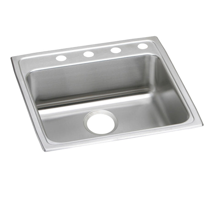 Elkay LRAD2222652 Lustertone Stainless Steel 22" x 22" x 6-1/2", 1-Bowl Top Mount ADA Kitchen Sink