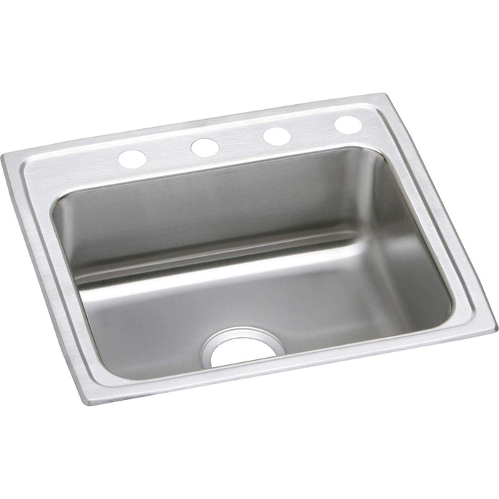 Elkay LRAD2521501 Lustertone Stainless Steel Single Bowl Top Mount ADA Sink