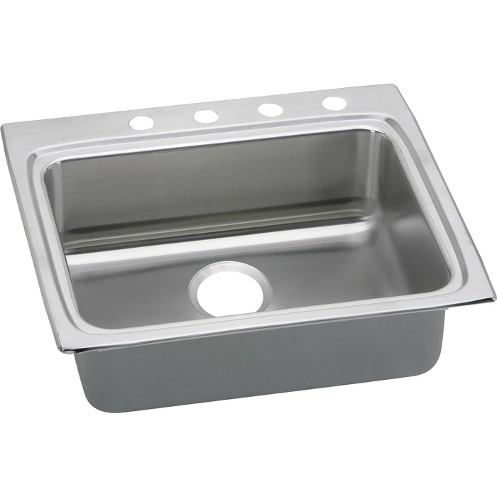 Elkay LRAD2522554 Lustertone Stainless Steel 25" x 22" x 5-1/2", 1-Bowl Top Mount ADA Kitchen Sink