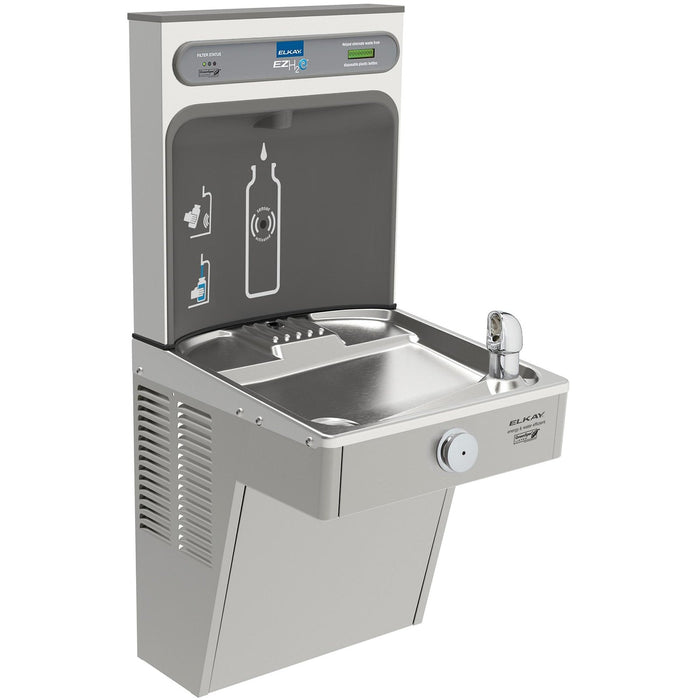 Elkay LVRCGRN8WSK EZH2O Filling Station and Single Vandal-Resistant Water Cooler, Filtered 8 GPH