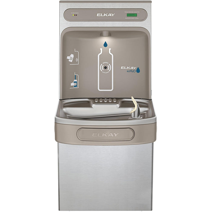 Elkay LZS8WSSK EZH2O Bottle Filling Station, Single ADA Water Cooler, Filtered 8 GPH Stainless Steel
