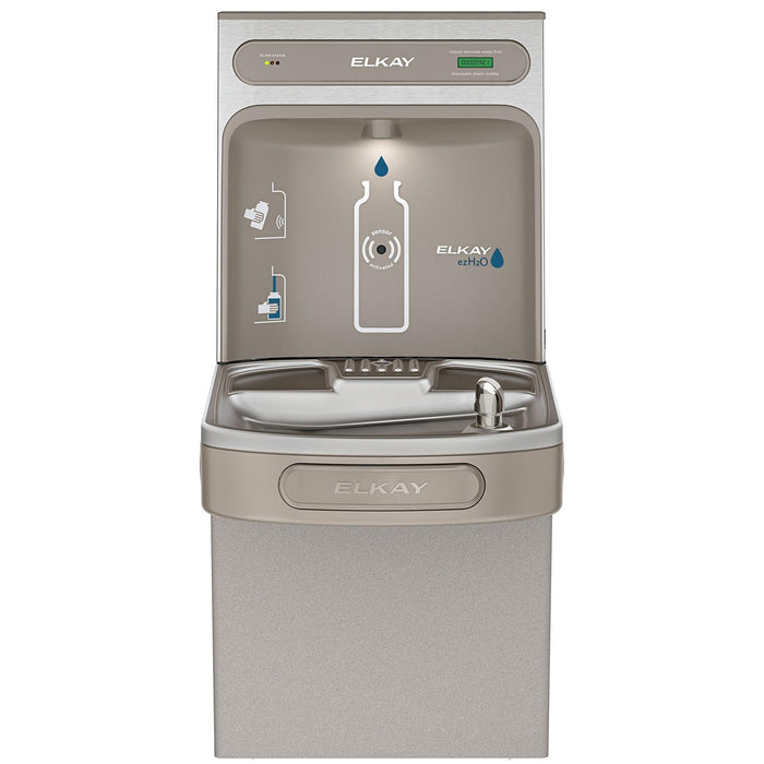 Elkay LZS8WSVRLK EZH2O Bottle Filling Station, Single ADA Water Cooler, Filtered 8 GPH Light Gray